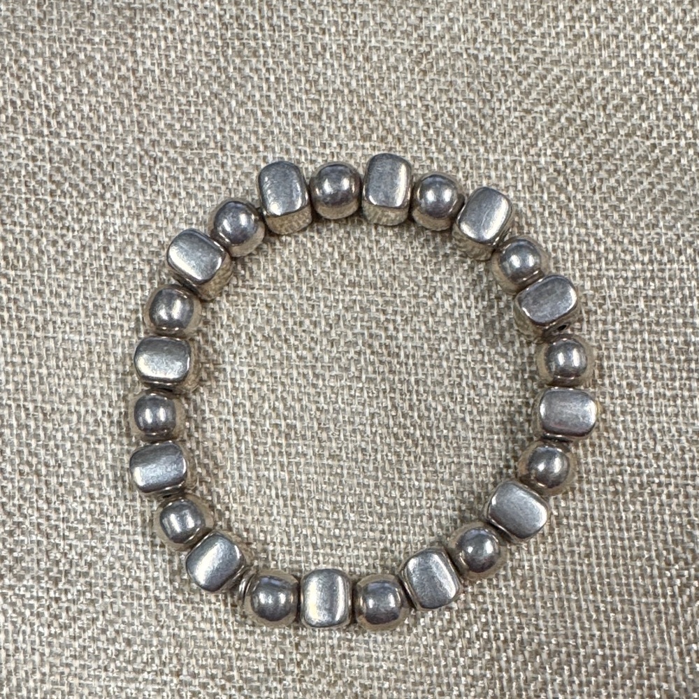 Sterling Silver Stretch bracelet.